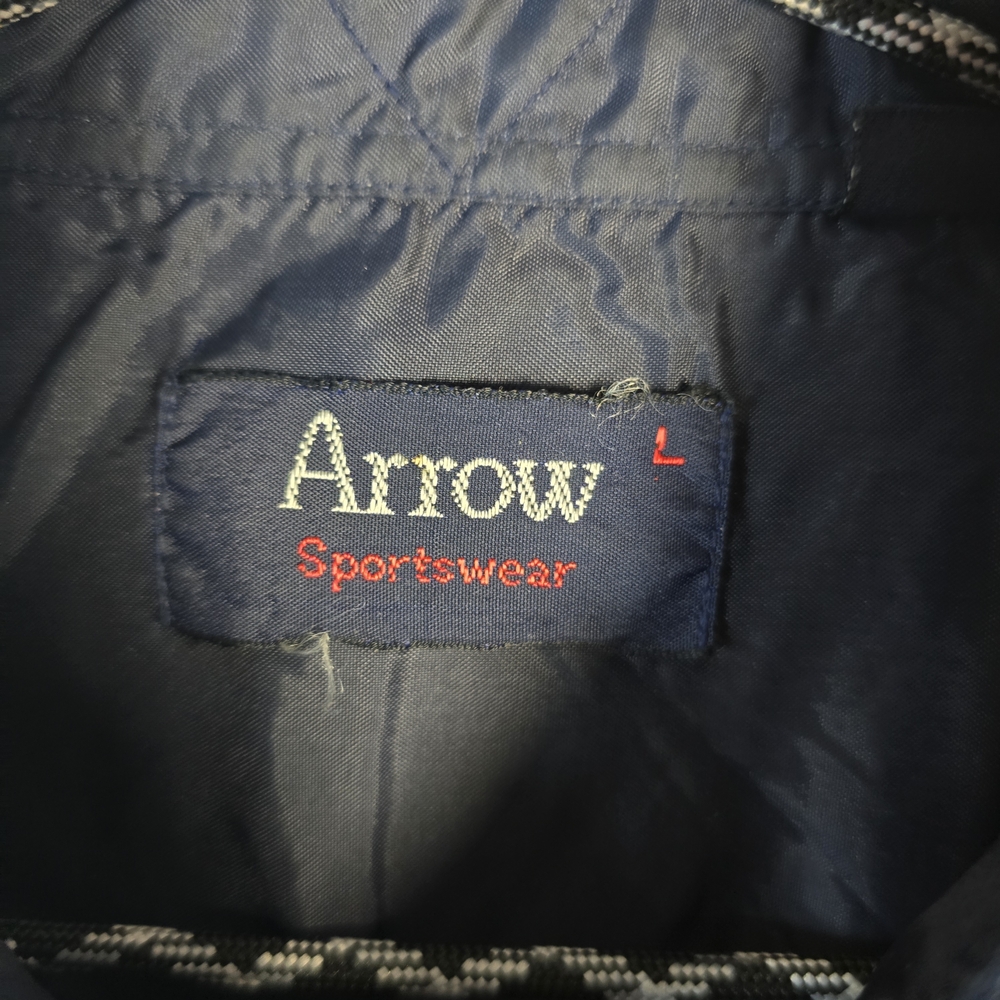 Arrow Plaid Vintage Flannel‎ Shirt Size Large – 90s Outdoorsy Button Down - Picture 3 of 4